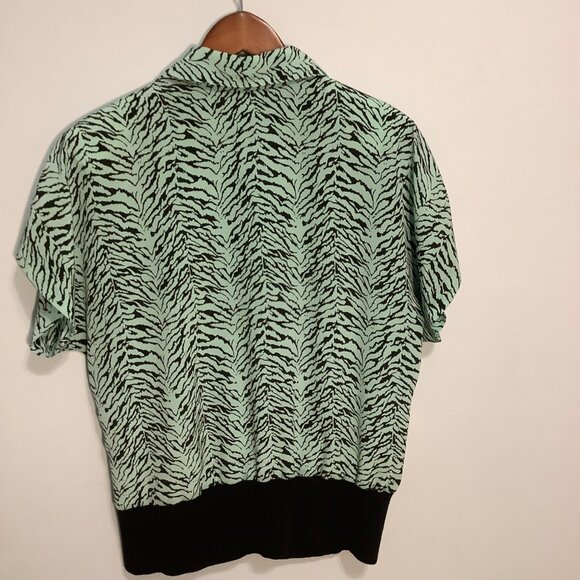 🖤 Vintage 80s Women’s Top – Size M/L – Shoulder Pads 🖤 - Picture 4 of 9